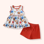 Girls' Baseball Life Shorts Set