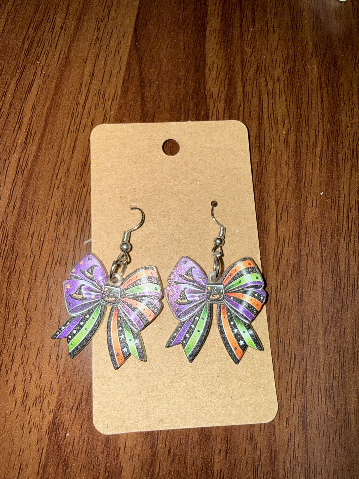 Halloween Bow Earrings