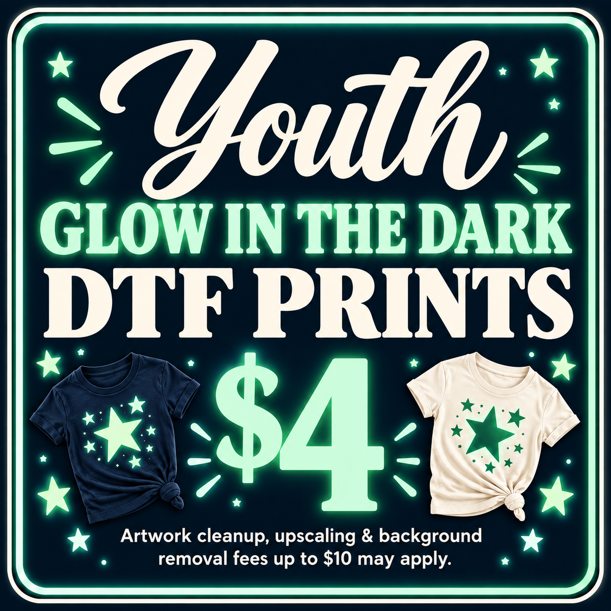 Youth Glow In The Dark DTF Prints