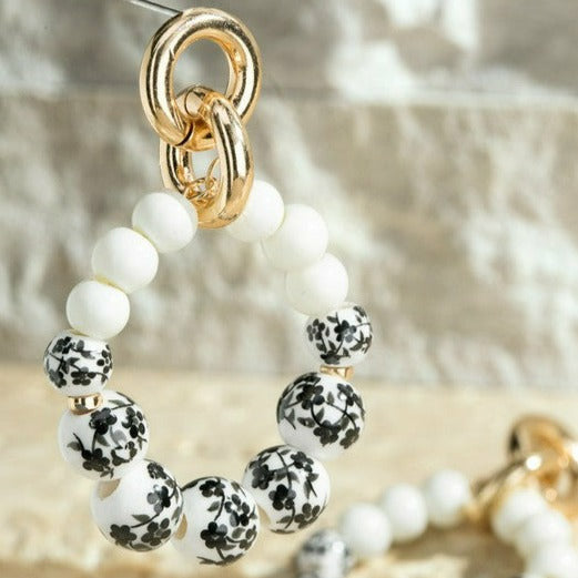 Black Oshibana Earrings