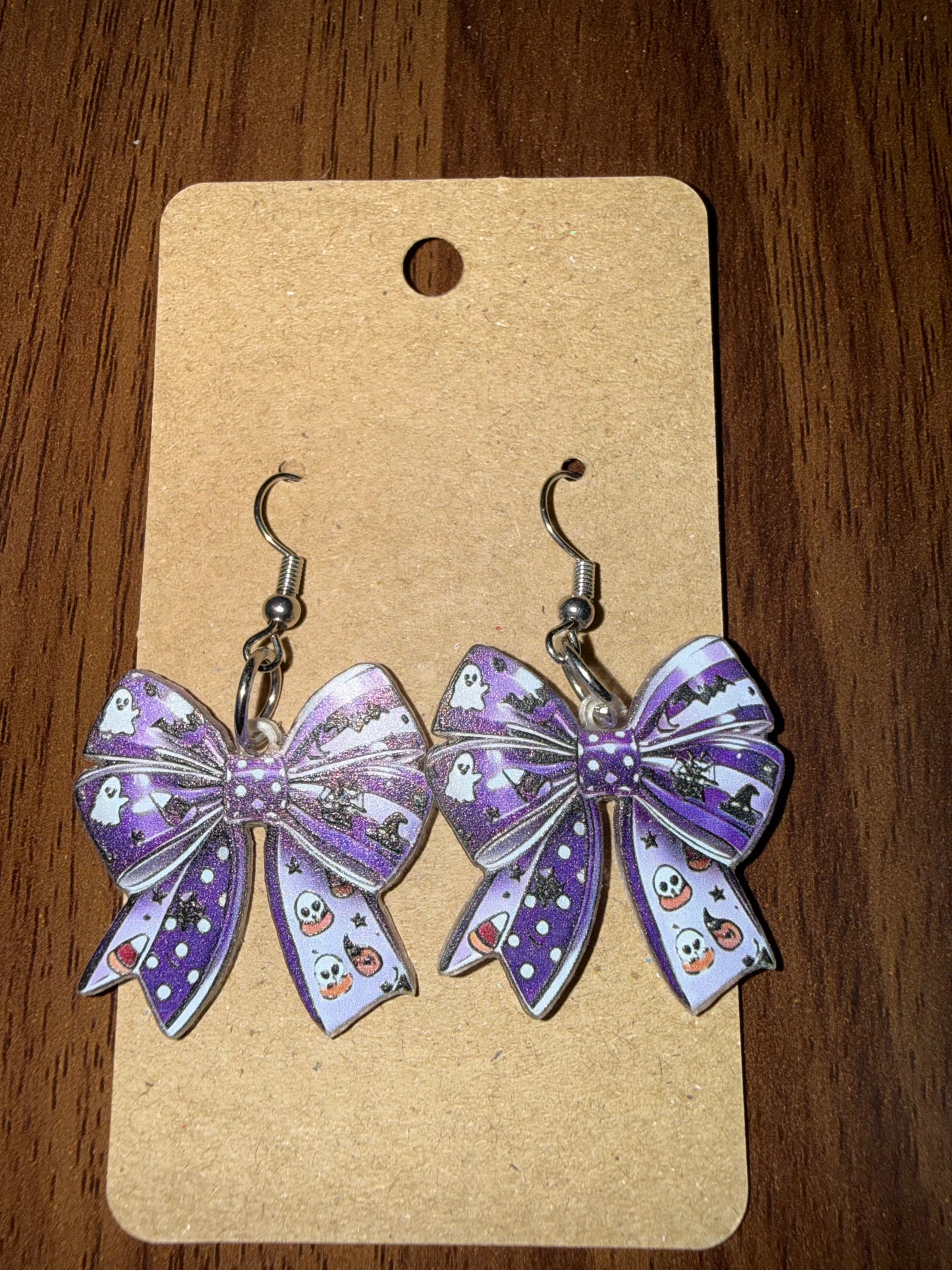 Halloween Bow Earrings