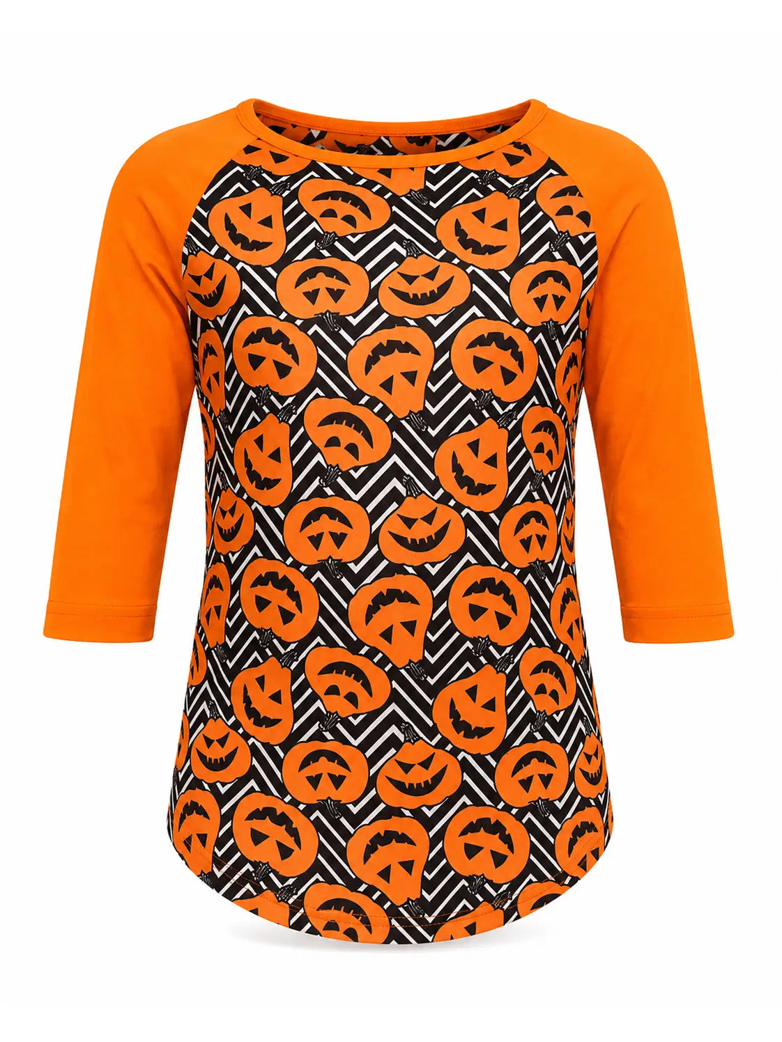Pumpkin Body Orange Halloween Top Kids