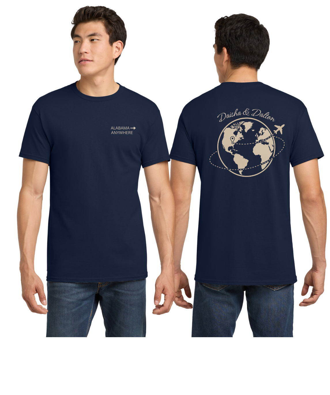 Alabama to Anywhere Globe Tee – Daisha & Dalton