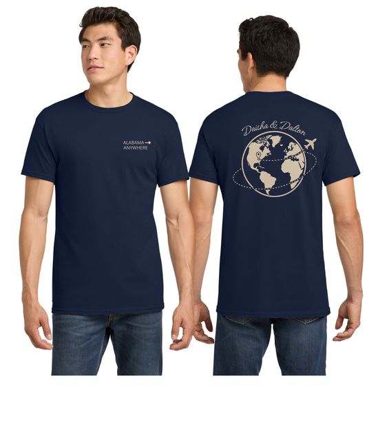 Alabama to Anywhere Globe Tee – Daisha & Dalton