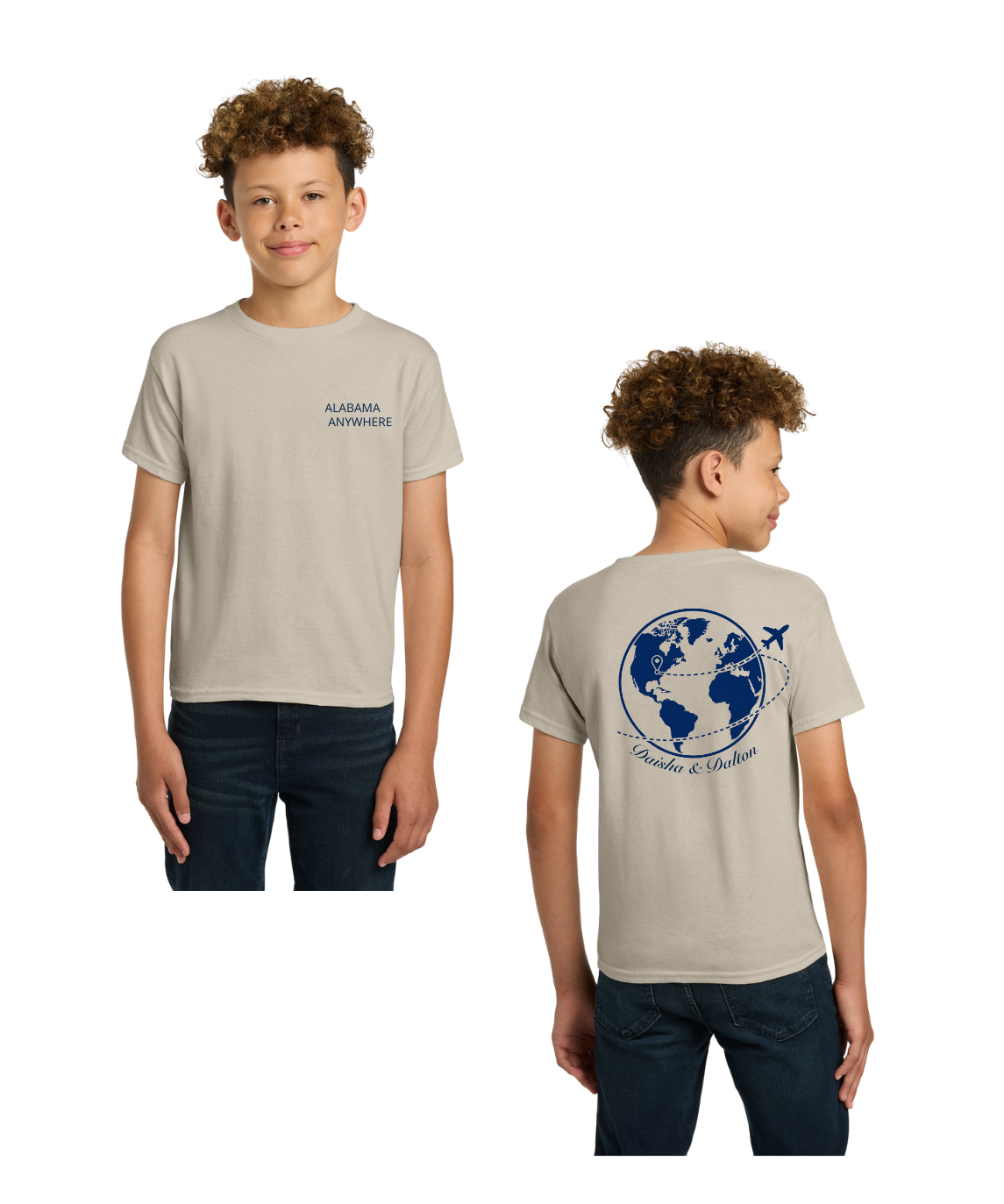 Alabama to Anywhere Globe Tee – Daisha & Dalton