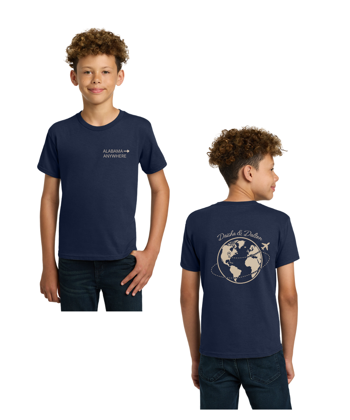Alabama to Anywhere Globe Tee – Daisha & Dalton