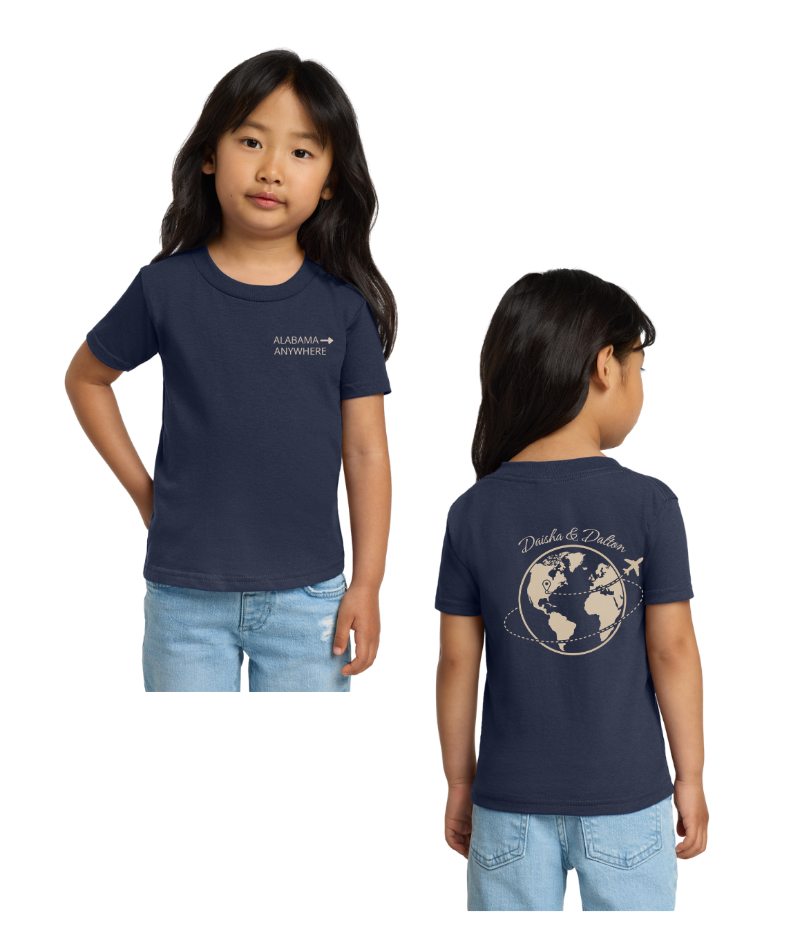 Alabama to Anywhere Globe Tee – Daisha & Dalton
