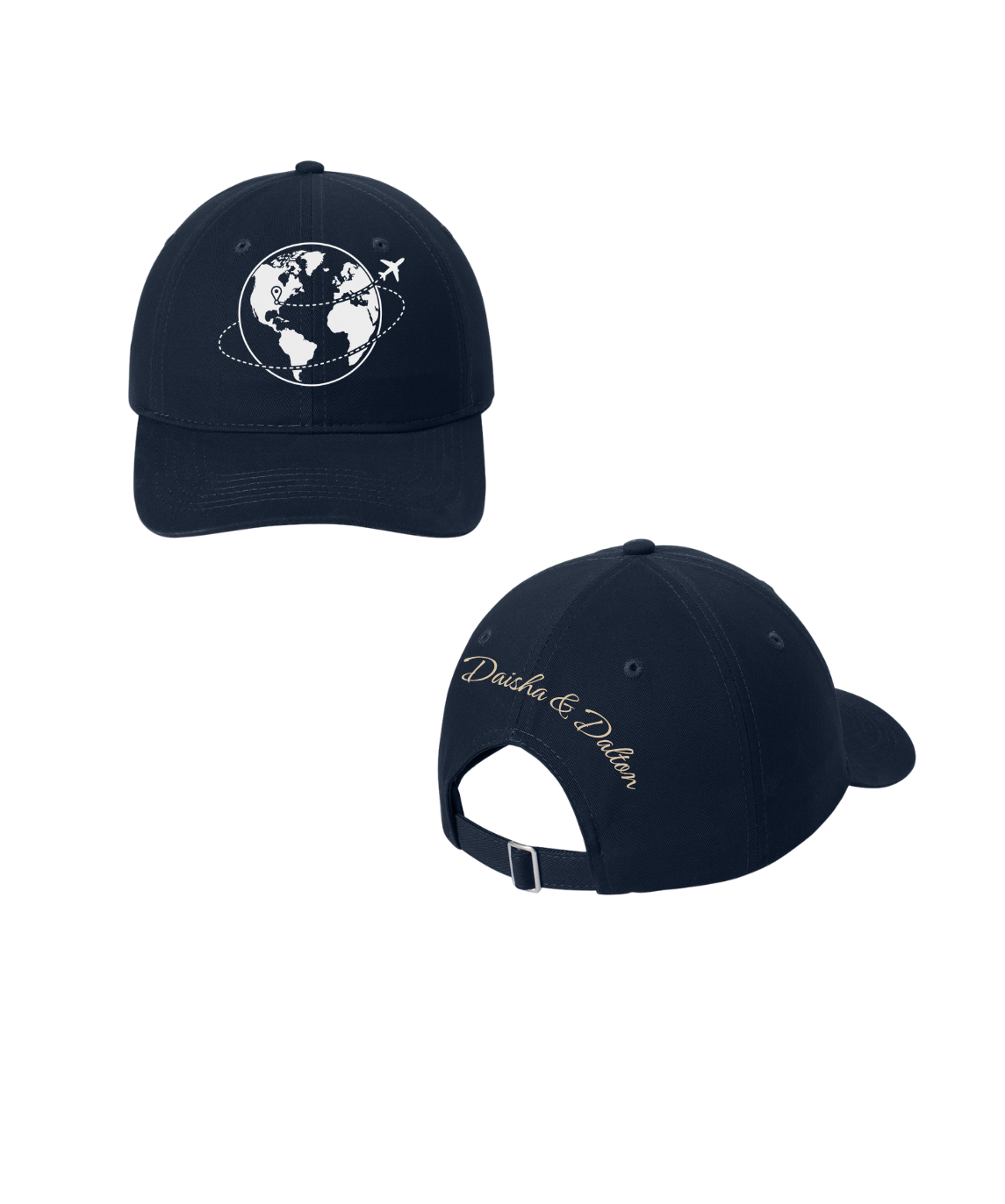 Daisha & Dalton Journey Globe Embroidered Hat
