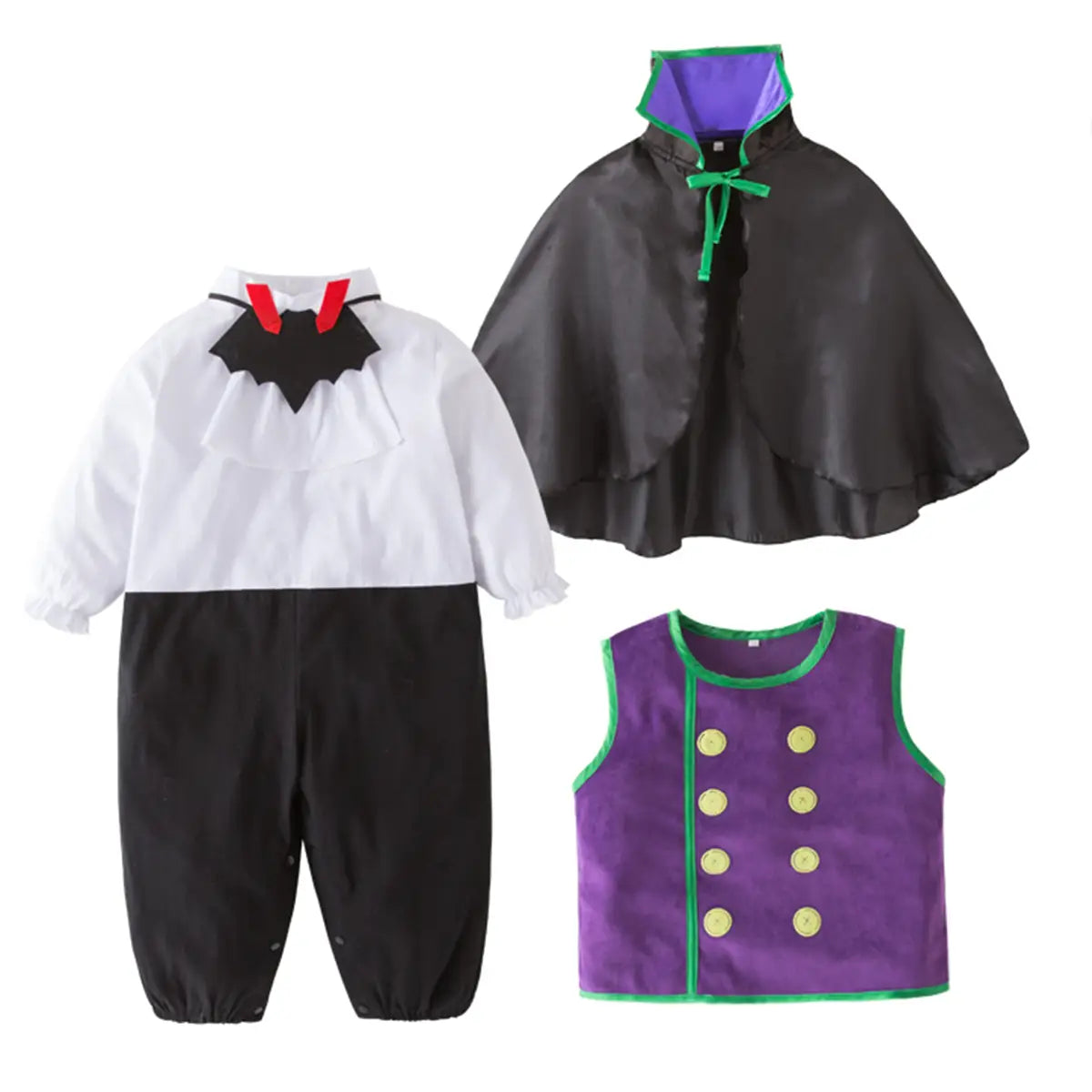 Little Vampire Halloween 4pcs Baby Costume Outfit