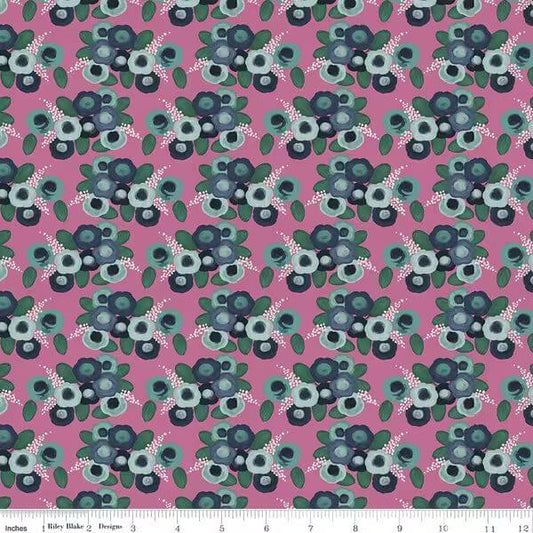 Morning Meadow - Roses - Orchid (3-Yard Pack)
