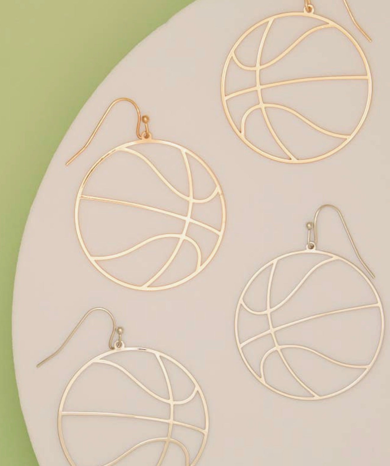 Gameday Baseball Cutout Dangle Earrings - Silver