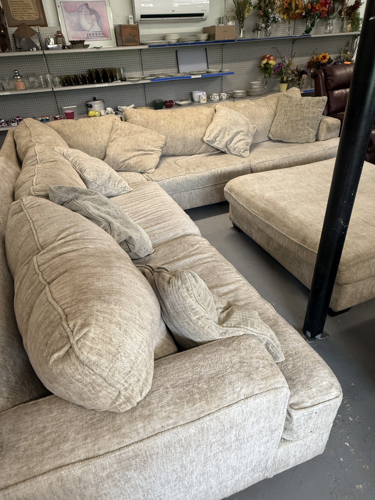 Sectional Sofa with Ottoman