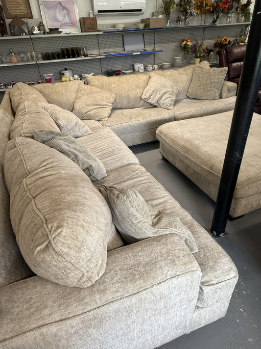 Sectional Sofa with Ottoman