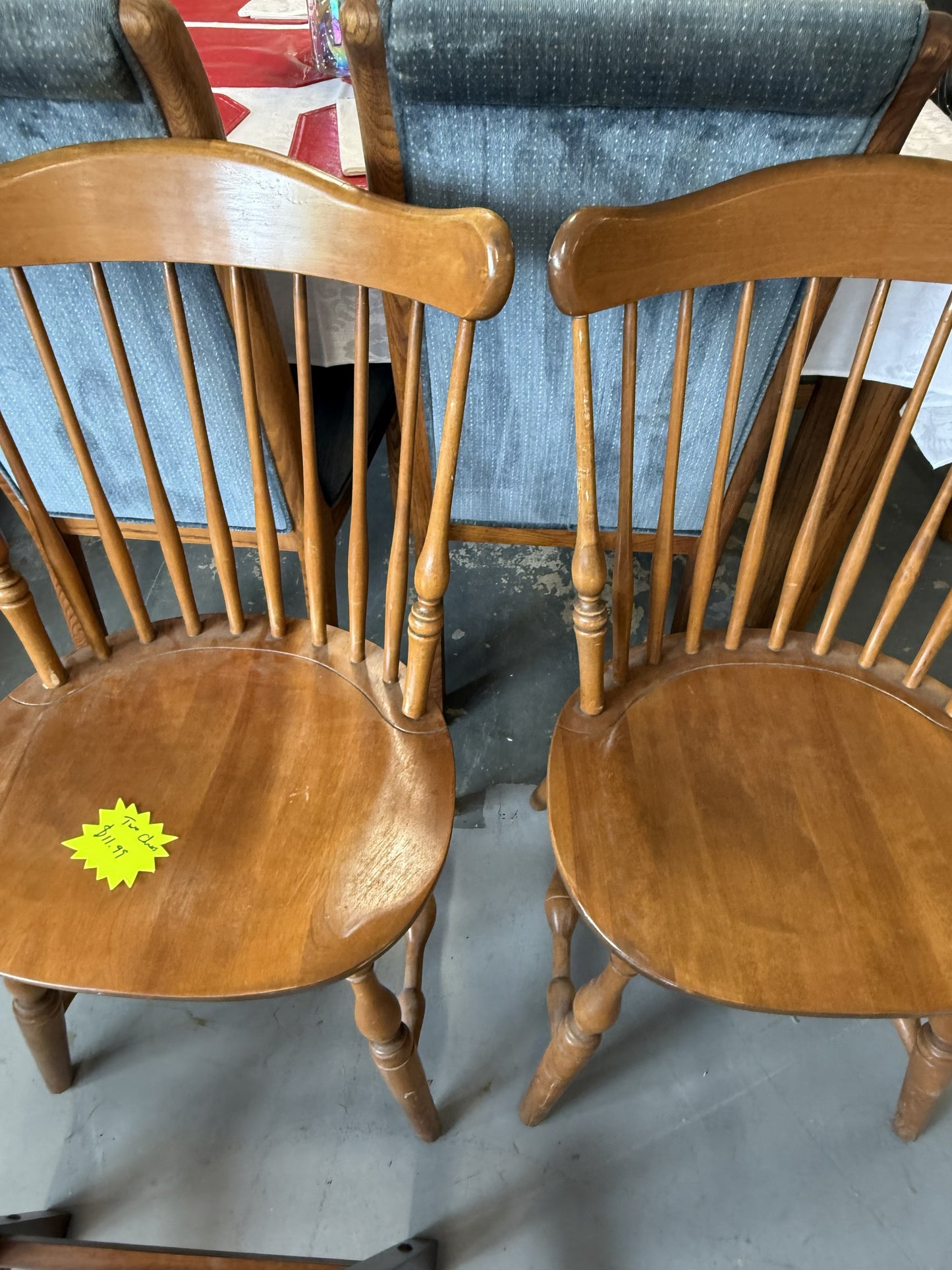 Set of 2 Wood Chairs