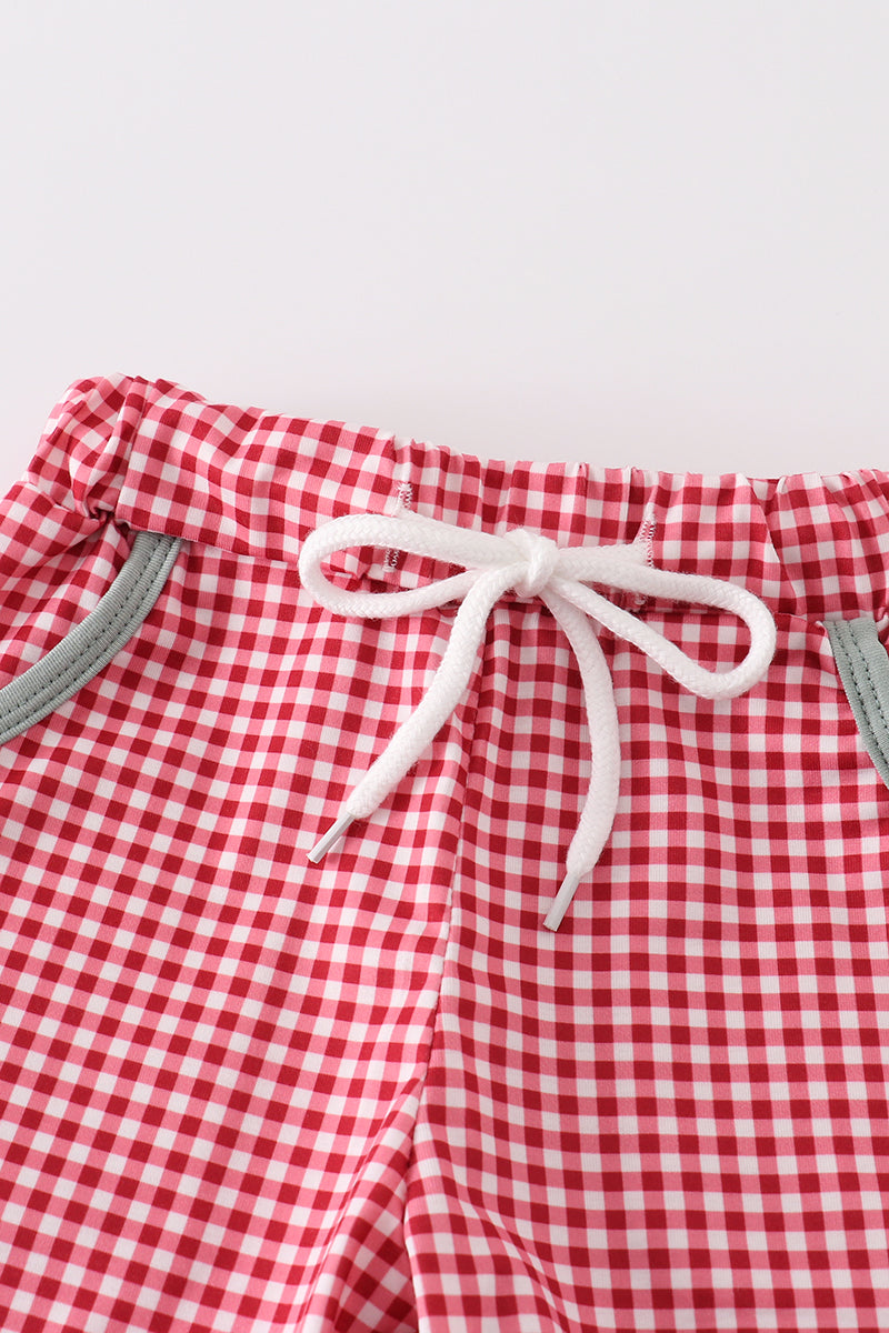 Green Farm French Knot Shorts Set - 2 Years