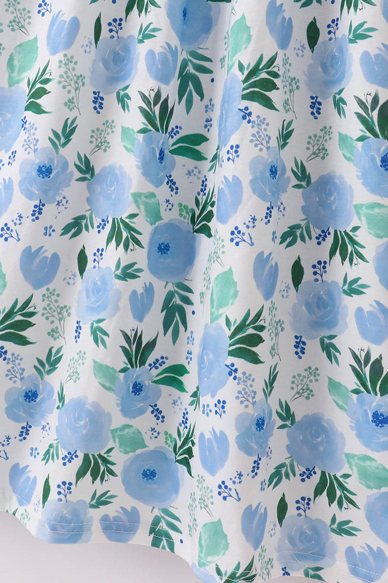 Tranquil Garden Print Mom Dress