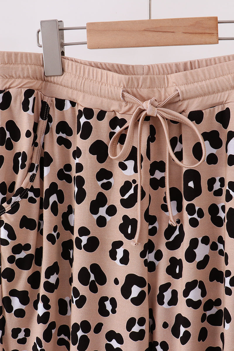 Chic Leopard Bamboo Pajama Pants