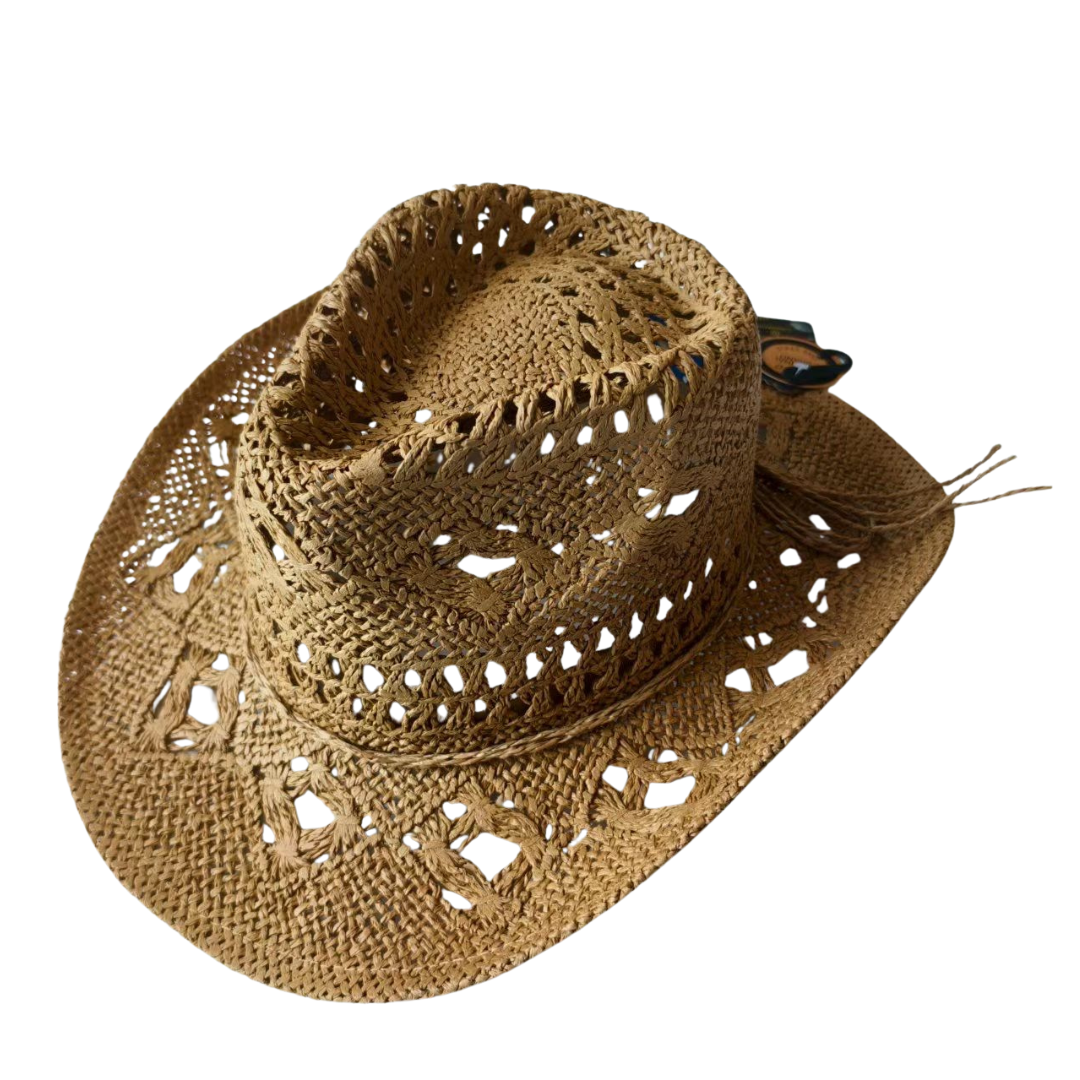 Cowgirl Straw Hat – Lightweight Western Style in 6 Colors