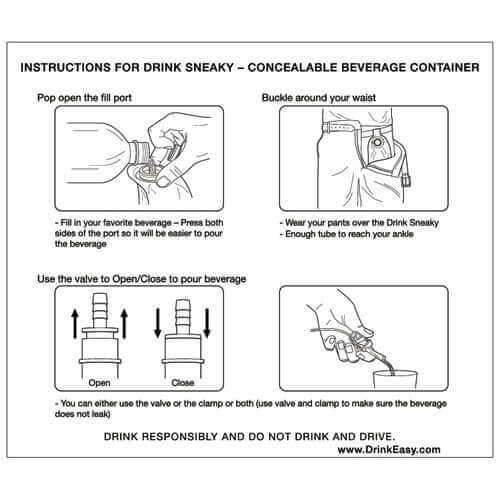 Drink Sneaky – Concealable Beverage Container
