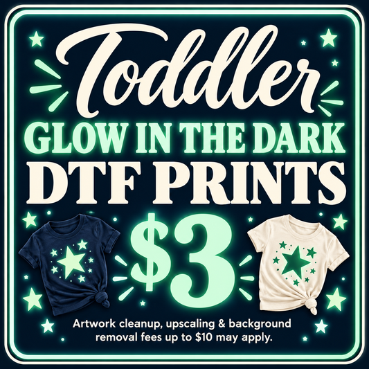 Toddler Sparkle DTF Prints