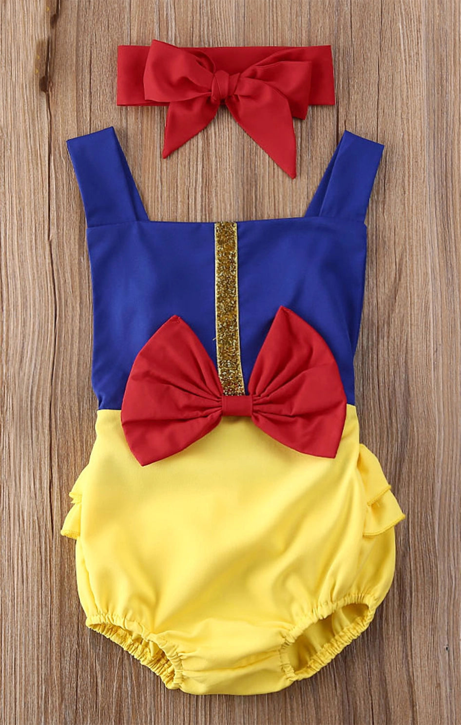 Big Bow Princess 2-Piece Romper & Headband