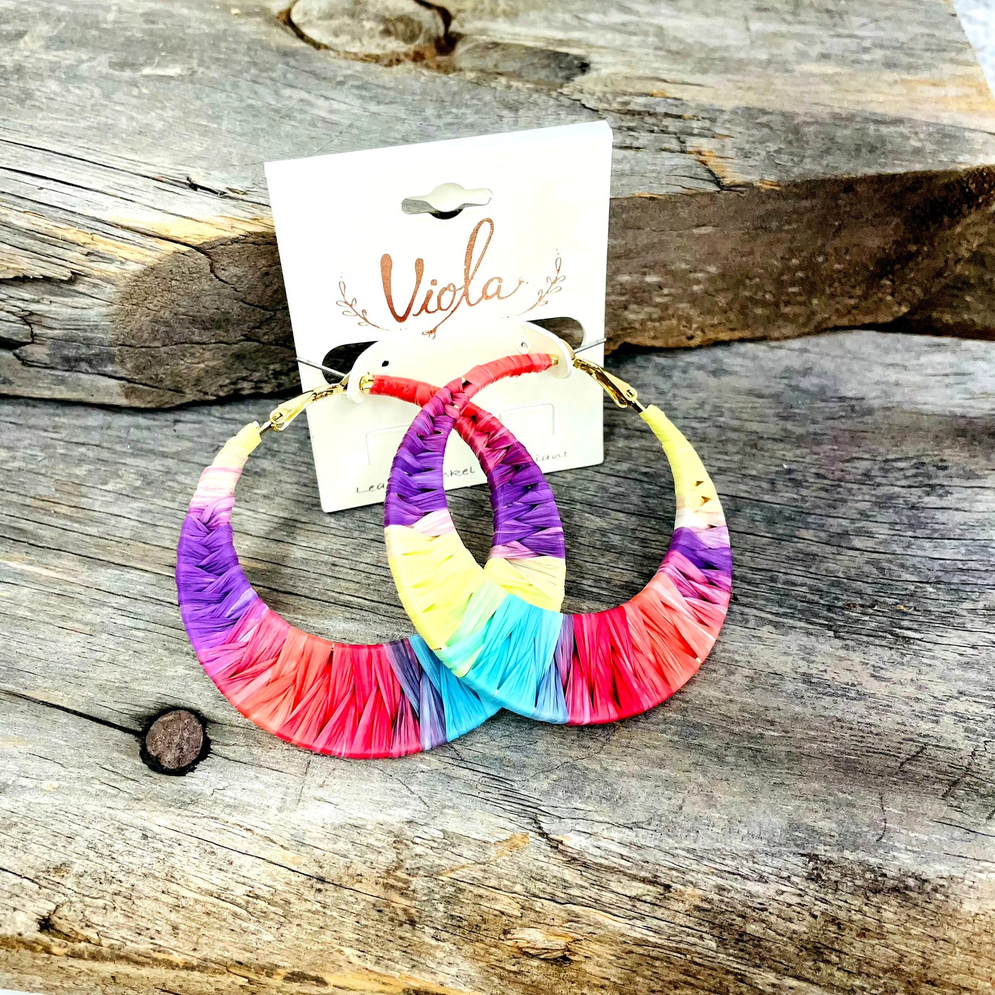 Tie Dye Hoop Earring