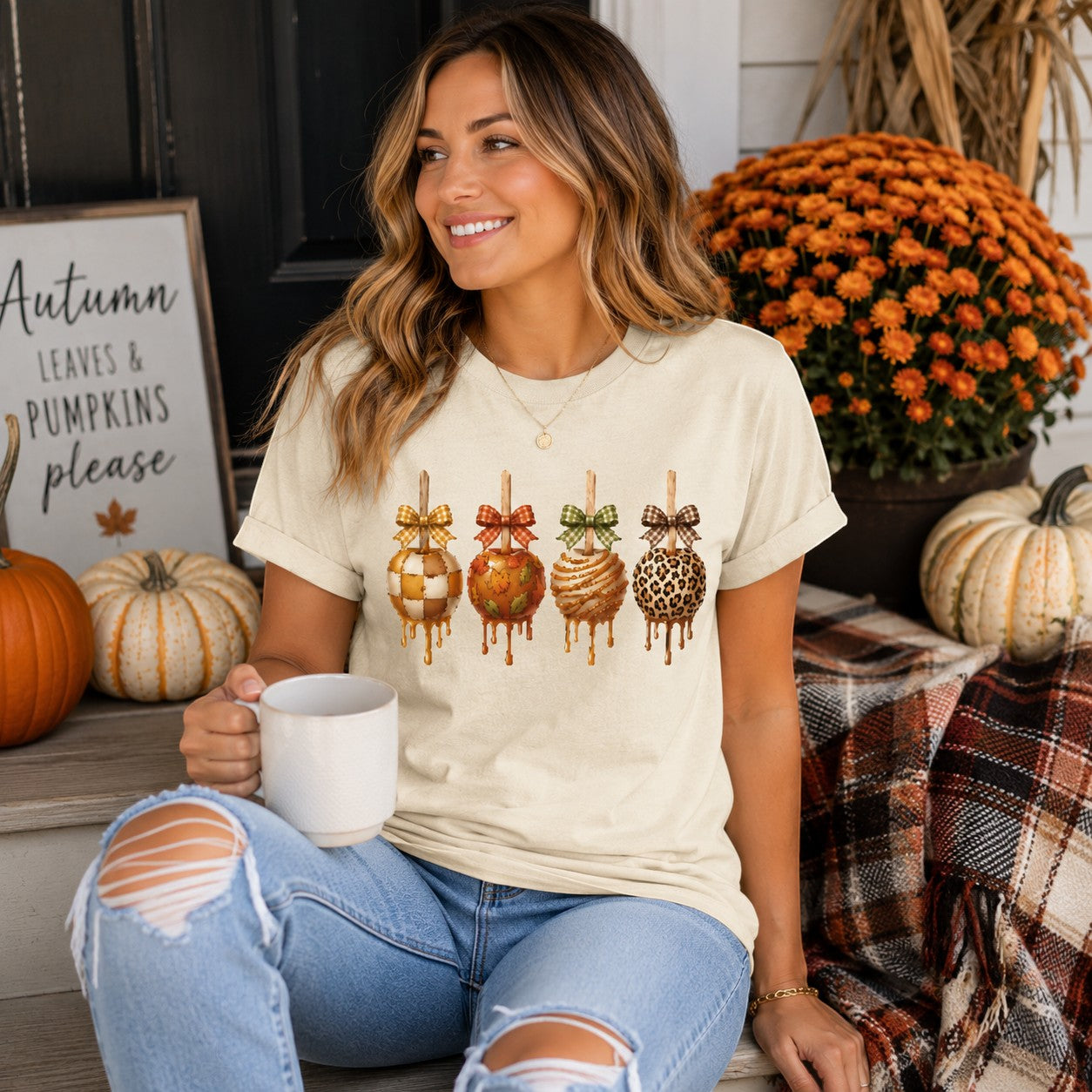 Caramel Apple Lover Adult Graphic Tee