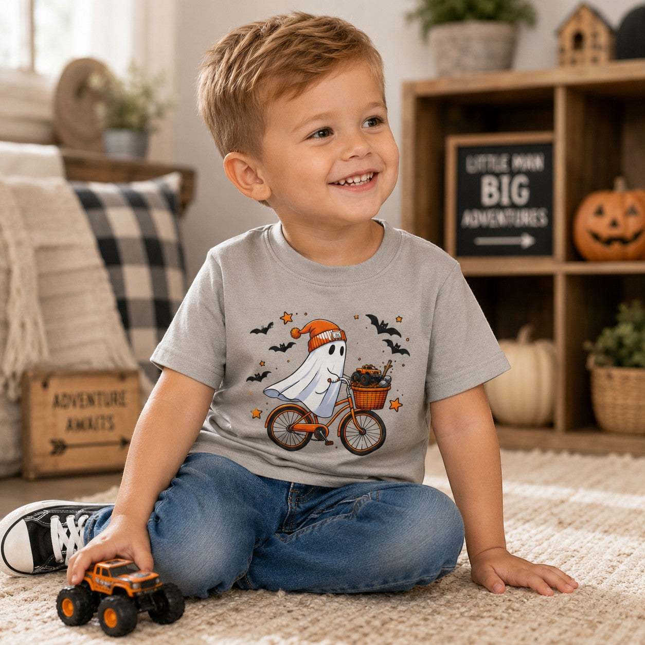 Dirt loving Ghost Halloween Youth and Toddler Graphic Tee
