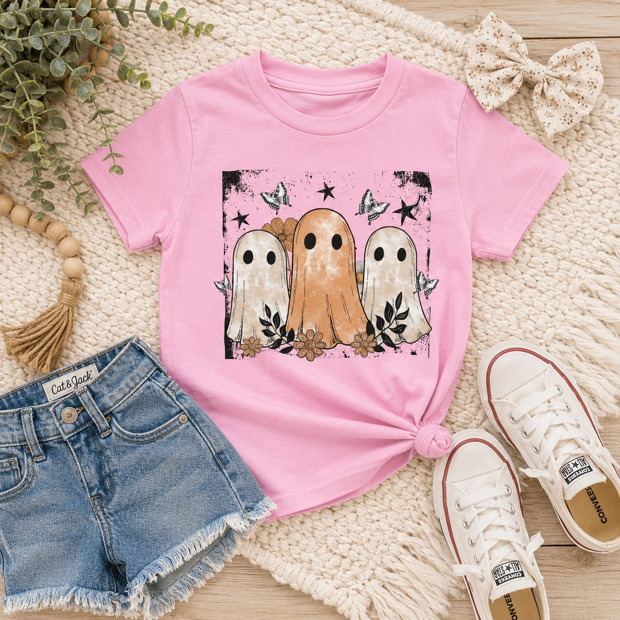 Ghost Friends Halloween  Youth and Toddler Graphic Tee