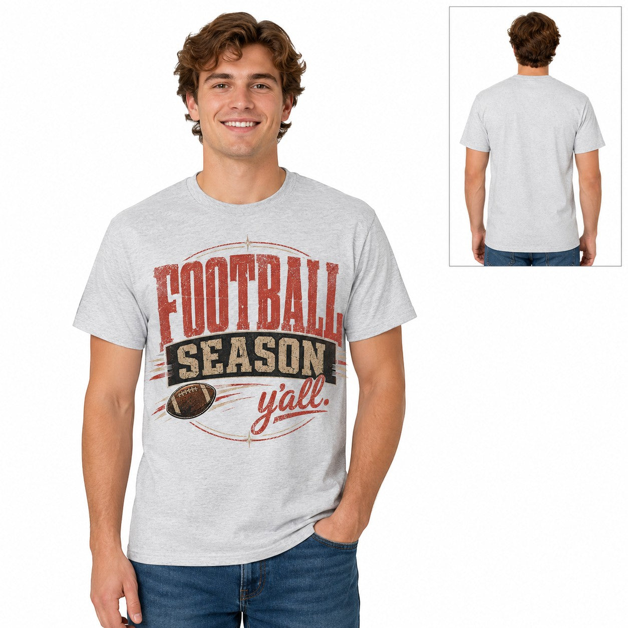 Football Ya'll Adult Graphic Tee