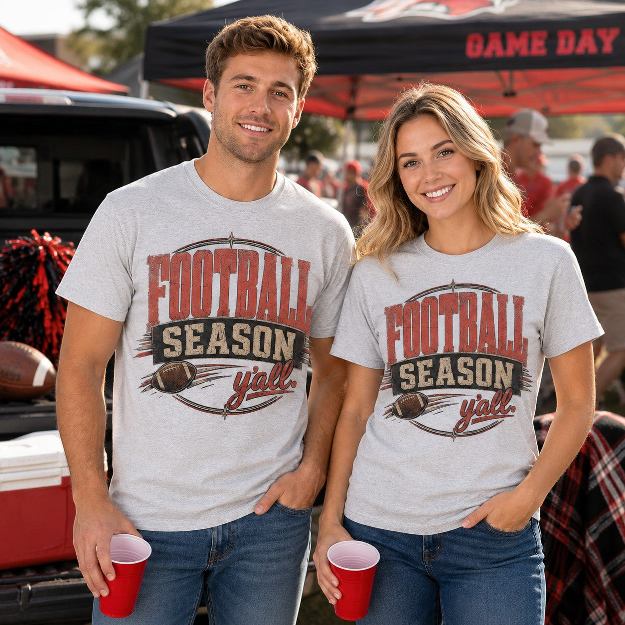 Football Ya'll Adult Graphic Tee