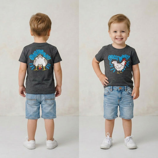 Guess What Chicken Butt Youth and Toddler Graphic Tee