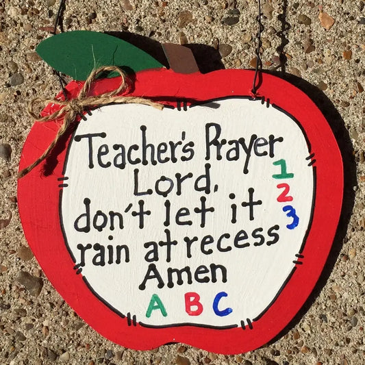 Teacher's Prayer Apple